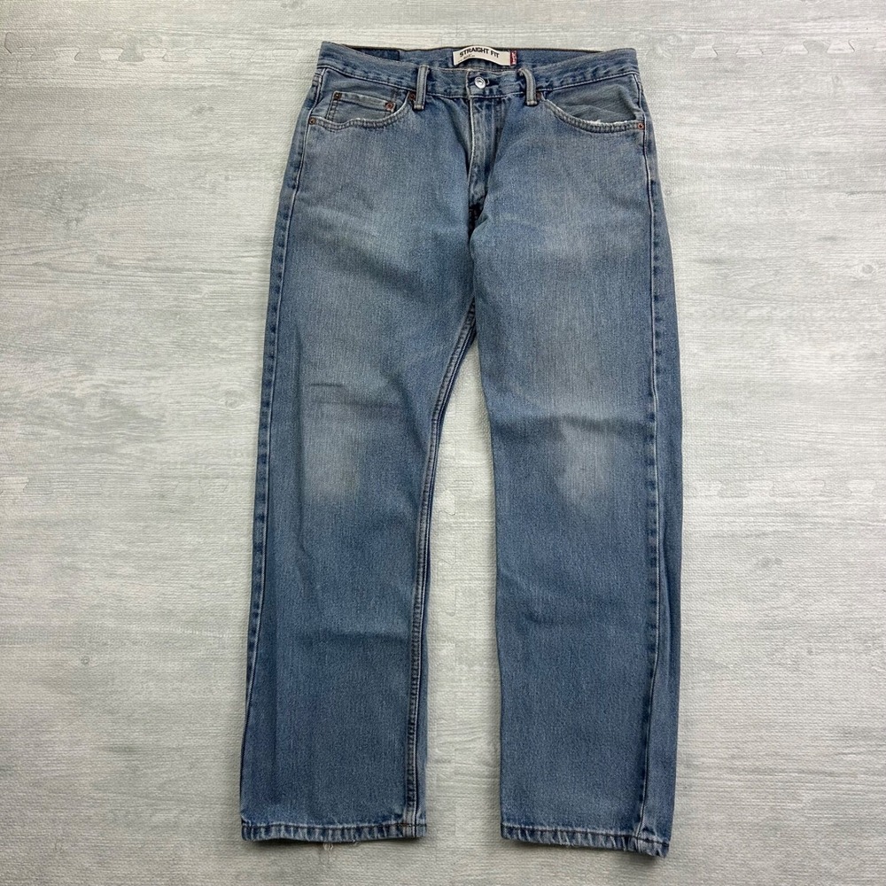 Vintage Levis 505 Jeans Size 34x30 Blue Medium Wash Denim‎ Straight Fit Pants